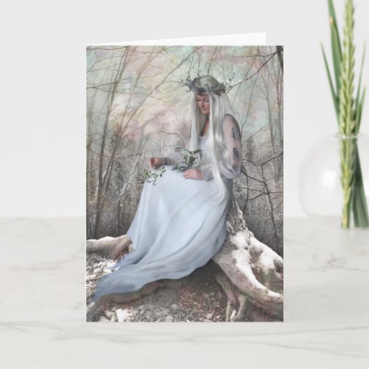 至クイーンクリスマス/ユール(キリスト降誕祭)カード シーズンカード (正面)