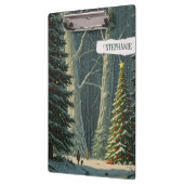 至スプルースパーソナライズされたクリスマス クリップボード (左)