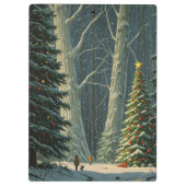 至スプルースパーソナライズされたクリスマス クリップボード (裏面)