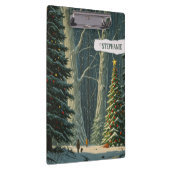 至スプルースパーソナライズされたクリスマス クリップボード (右)