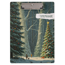 至スプルースパーソナライズされたクリスマス クリップボード