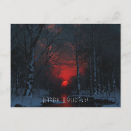 至フラットクリスマスカード シーズンポストカード