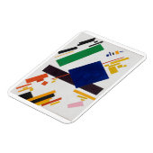 至上主義の作文、1915年カジミール・マレビッチ・アート マグネット (左側)