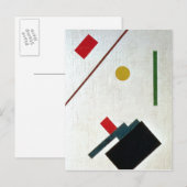 至上主義の構成， 1915 ポストカード (正面/裏面)