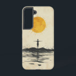 至反射電話ケース SAMSUNG GALAXY S22ケース<br><div class="desc">静けさと穏やかな内省を思い起こさせるミニマルシーンの穏やかな水の上に孤独な太陽が反射する。</div>
