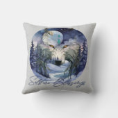 至恵みウィンターウルフムーンライトウッズ クッション (裏面)