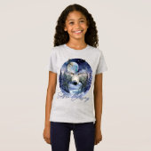 至恵みウィンターウルフムーンライトウッズ Tシャツ (正面フル)