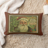 至福のクリスマスサンタ ランバークッション (ブランケット)