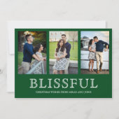 至福のクリスマス |写真付きコラージュ3 シーズンカード (正面)