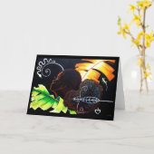 至福のパステル カード (黄色い花)