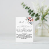 至福のフローラ詳細、ほこりっぽいブルーフローラ エンクロージャーカード (スタンド正面)