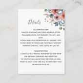 至福のフローラ詳細、ほこりっぽいブルーフローラ エンクロージャーカード (正面)