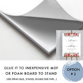 至福のフローラ赤面ブルー結婚のウェルカムサイン ポスター