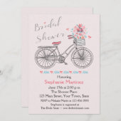 至福のブライダル自転車シャワー 招待状 (正面/裏面)