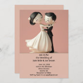 至福のラブ結婚式招待状 招待状 (正面/裏面)