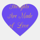 至福のリフレクション:愛の良い思い ハートシール (正面)