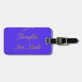 至福のリフレクション:愛の良い思い ラゲッジタグ (正面横)