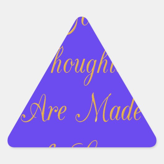 至福のリフレクション：愛の良い思い 三角形シール (正面)