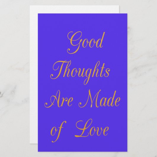 至福のリフレクション:愛の良い思い 便箋 (正面/裏面)