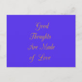 至福の内省:愛の善き思い出 ポストカード (正面)