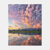 至福の地平線 フリースブランケット (正面)