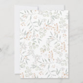 至福の恵みの植物学結婚のリハーサル 招待状 (裏面)