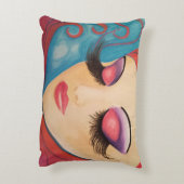 至福の枕を"打ちますOmThatによって" アクセントクッション (裏面(縦))