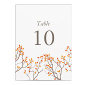 至福の枝のテーブル番号 ポストカード