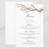 至福の枝結婚のディナーメニュー (正面/裏面)