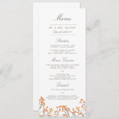 至福の枝結婚のディナーメニュー メニュー (正面/裏面)