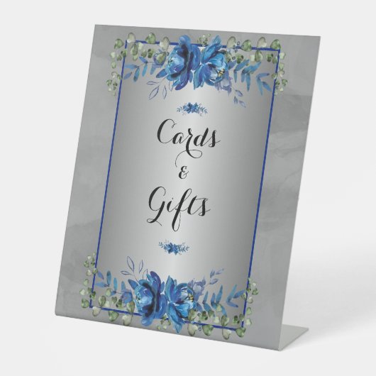 至福の植物学：銀入りブライダルシャワー 台座サイン (正面)