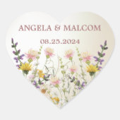 至福の開花結婚ズ ハートシール (正面)