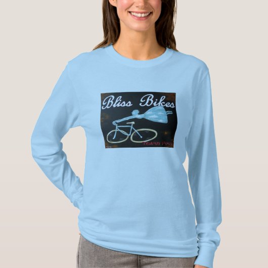 至福はティーを自転車に乗ります Tシャツ (正面)