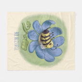 至福を祈る フリースブランケット (正面(横))