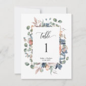 至福エレガントのフローラ結婚のテーブル番号 (正面)