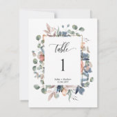至福エレガントのフローラ結婚のテーブル番号 (裏面)
