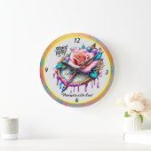 「至福コンパスバラエンブレム」 ラージ壁時計 (ホーム)