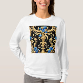 至福バラ長袖Tシャツ Tシャツ