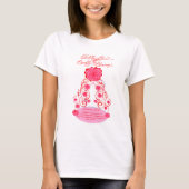 至福賛美と開花 – 赤面バラ Tシャツ (正面)
