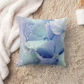 "至福"のタマキビのラベンダーの青いアジサイの枕 クッション (ブランケット)