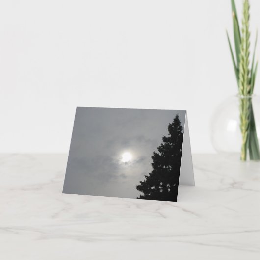 至空白のSun II (メッセージを内部に追加) Ca カード (正面)