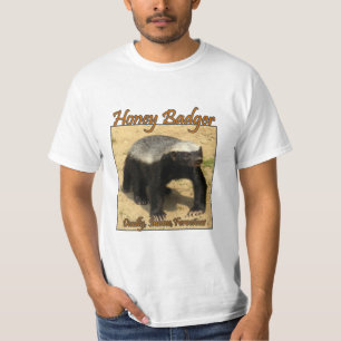 致命的でどう猛なラーテルのワイシャツ Tシャツ