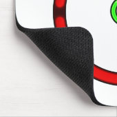 致命的で赤いリング マウスパッド (コーナー)