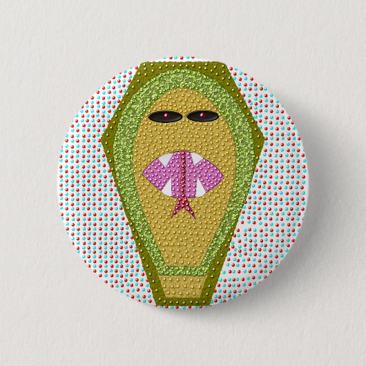 致命的なエジプトのコブラボタン 缶バッジ (正面)