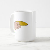 致命的なバナナ コーヒーマグカップ (正面左)