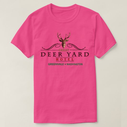 致命的な予感素晴らし鹿ヤードホテル Tシャツ (デザイン正面)