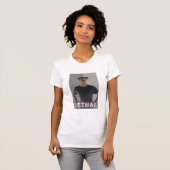 致命的な女性の小柄いTシャツ Tシャツ (正面フル)