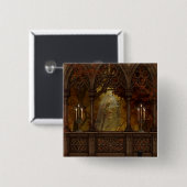 致命的な姿ハロウィンボタン 缶バッジ (正面&裏面)