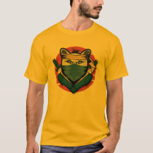 致命的な忍者アサシンキャットキャラクター