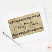 致命的な毒のシール(長方形) 長方形シール (封筒)